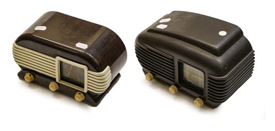 Lot 2096 - Small Art-Deco Bakelite Wireless Receivers