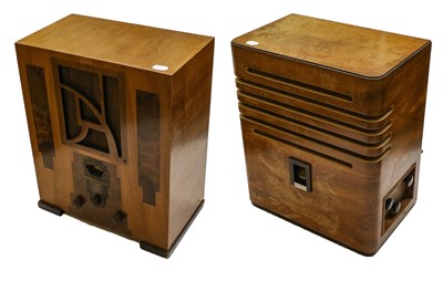 Lot 2098 - A Trio Of Veneered Table-Model 1930s Wireless Receivers