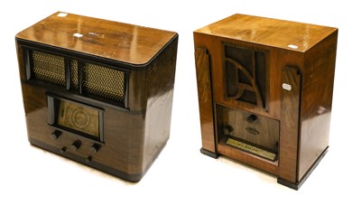 Lot 2105 - Four Very Good Large 1930s Domestic Wireless Receivers
