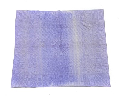 Lot 2105 - Early 20th Century Purple Satinised Wholecloth...