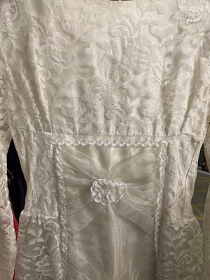 Lot 2052 - Early 20th Century Wedding Gowns, comprising a...