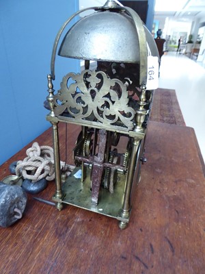 Lot 164 - An Early 18th Century Brass Striking Lantern...