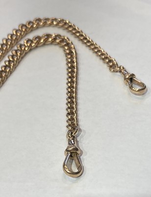 Lot 172 - An Albert chain, each link stamped '9' and...