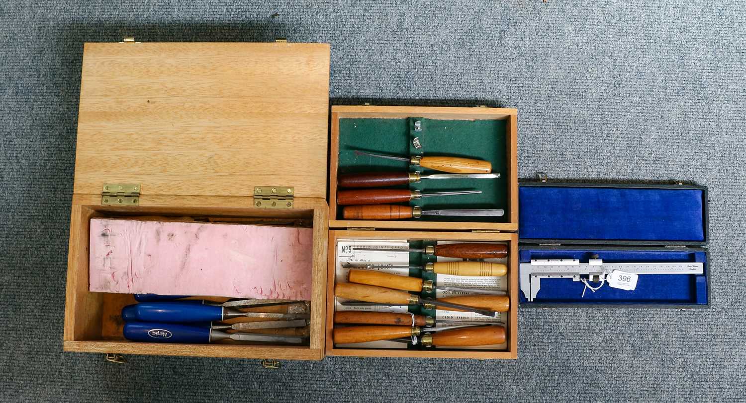 Lot 396 - Henry Taylor Tools A Set Of Ten Carving Tools