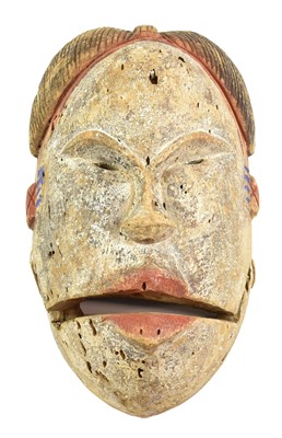Lot 348 - Three tribal masks, comprising a Grebo Large...