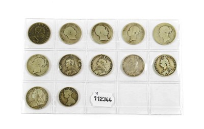 Lot 2067 - 4 x Crowns, comprising: George IV 1821 S3805,...