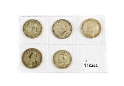 Lot 2067 - 4 x Crowns, comprising: George IV 1821 S3805,...