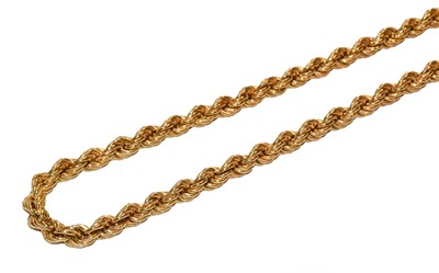Lot 175 - A 9 carat rope twist chain, length 71.5cm