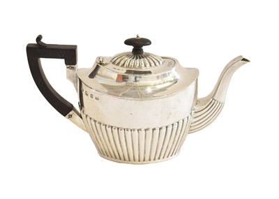 Lot 57 - A Victorian Silver Teapot, by J Sherwood and...