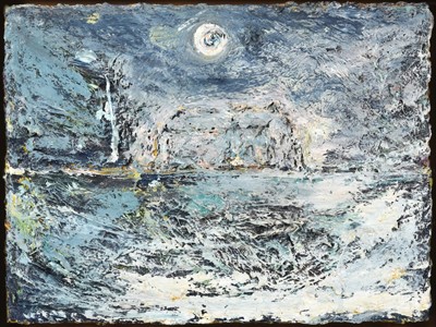 Lot 1108 - Kitty North (b.1963) "Night Farm" Signed and...