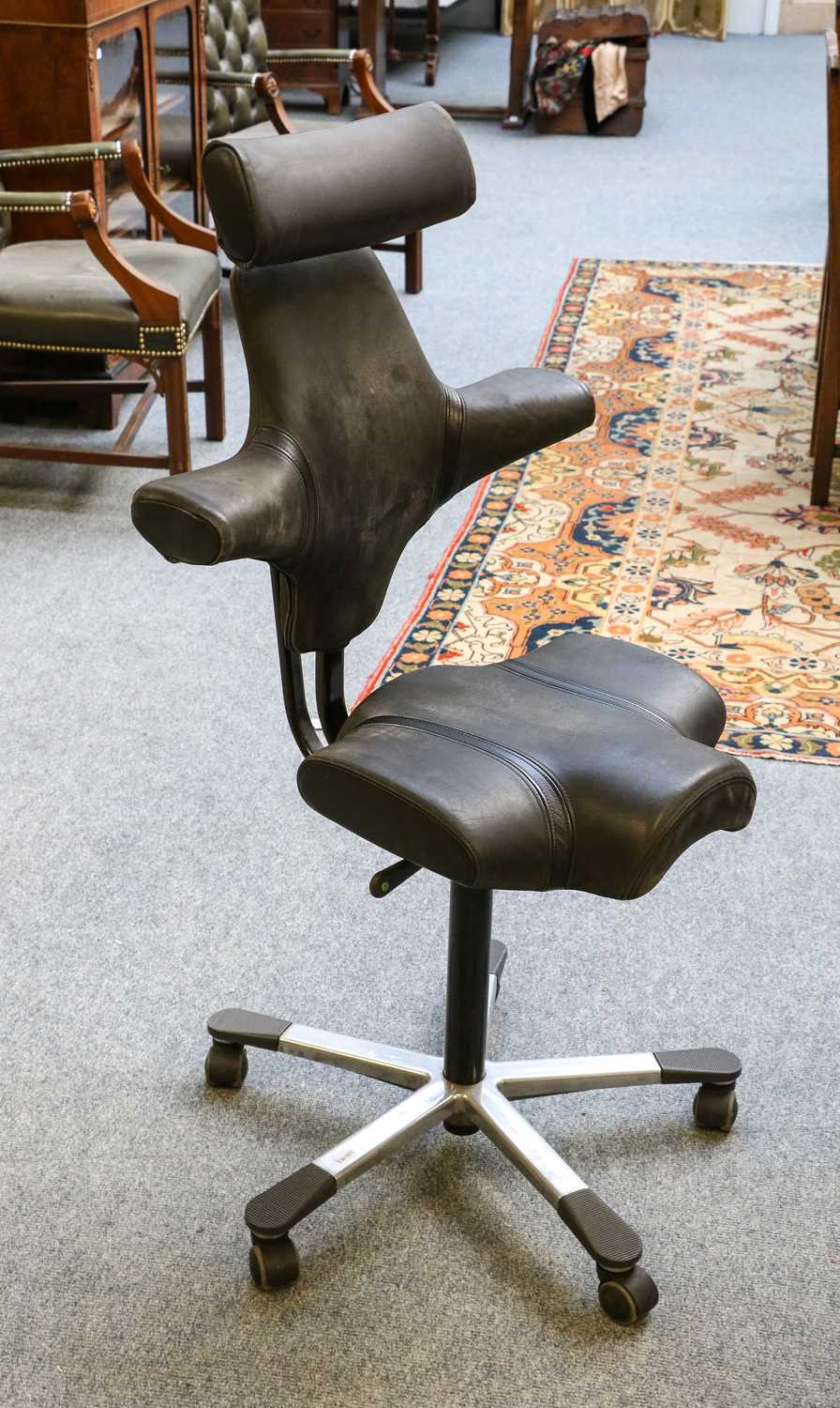 Lot 1147 - A Norwegian HAG Capisco office chair of...