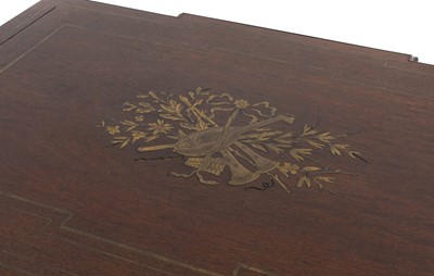 Lot 371 - ~ A Late 19th Century French Brass Inlaid...