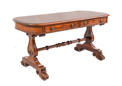 Lot 302 - ~  A George IV Mahogany Library Table, 2nd...
