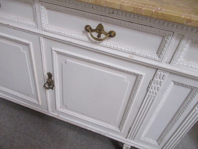 Lot 263 - ~ A Victorian Cream-Painted Washstand, late...