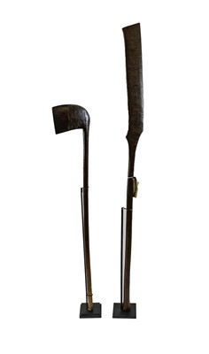 Lot 3229 - Two Karamojong Dance Staffs, Kenya, one of...