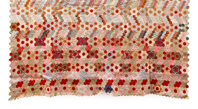 Lot 2099 - 19th Century Unfinished Hexagonal Flannel...