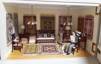 Lot 2015 - Modern Miniature Rug and Textiles Gallery...