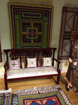 Lot 2015 - Modern Miniature Rug and Textiles Gallery...