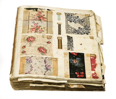 Lot 2267 - 19th Century French Fabric Sample Book,...