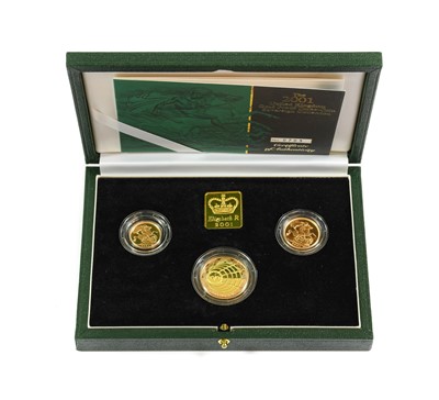 Lot 2235 - Elizabeth II Gold Proof 3-Coin Sovereign...