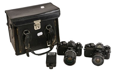 Lot 2263 - Nikon  Two FE Cameras