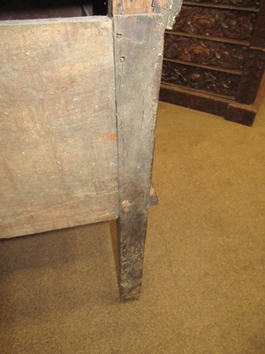 Lot 227 - An Oak Dresser Base, circa 1700, the moulded...