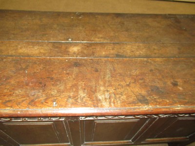 Lot 235 - An Early 18th Century Joined Oak Chest,...