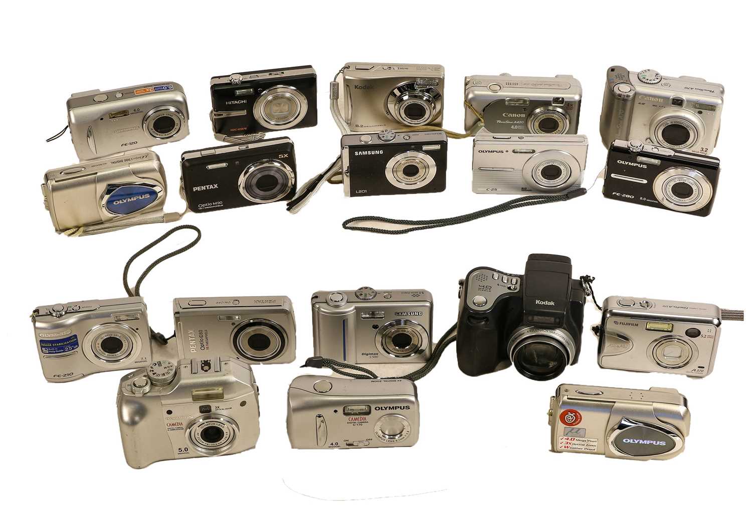 Lot 2281 Various Digital Cameras