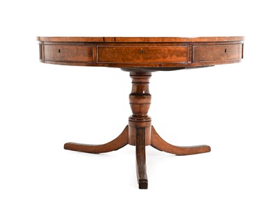 Lot 331 - A Late George III Mahogany Library Drum Table,...