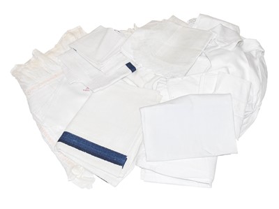 Lot 1011 - Assorted White Linen and Textiles, comprising...