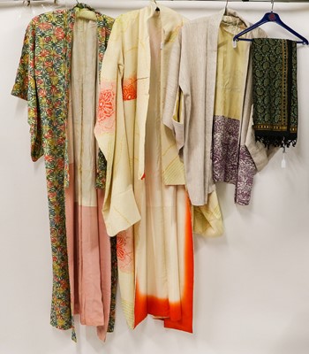 Lot 2211 - 20th century Japanese Silk Kimonos, comprising...
