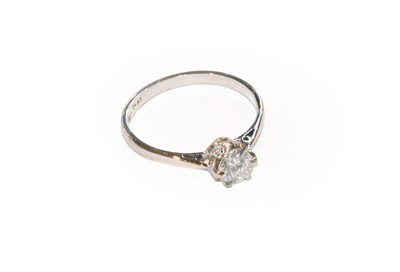 Lot 215 - A diamond solitaire ring, stamped '18CT' and...