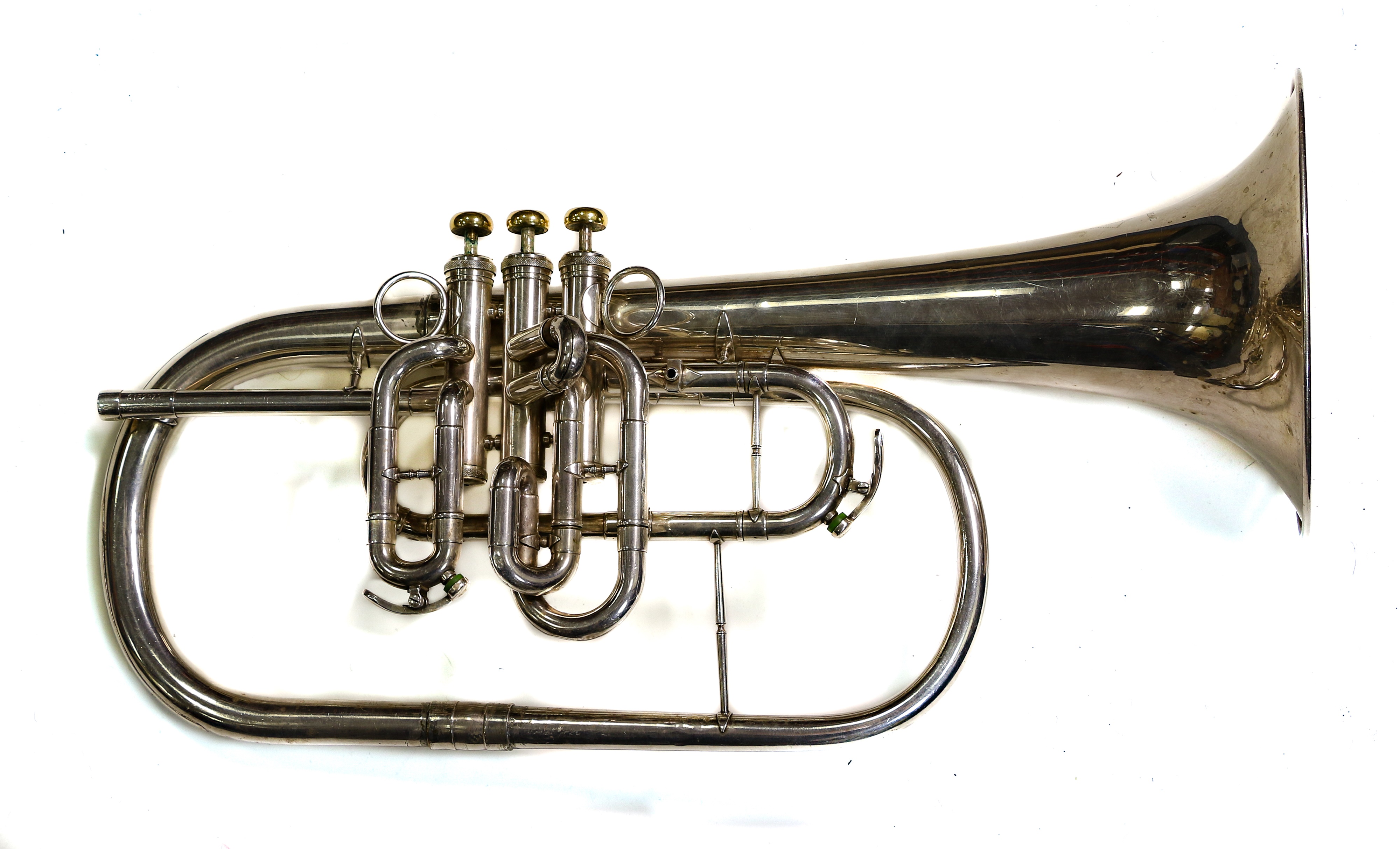 Lot 32 Tenor Horn Forward Facing Marching Style In