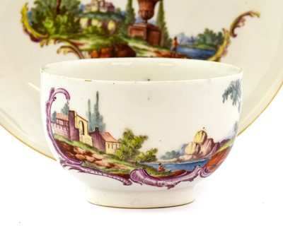 Lot 47 - A Ludwigsburg Porcelain Teacup and Saucer,...