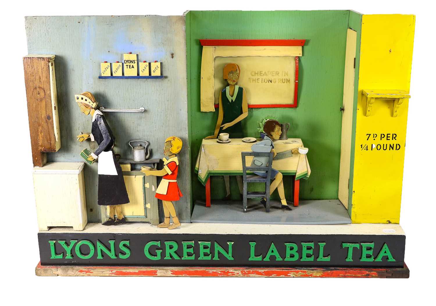 Lot 2087 - Lyon Green Label Tea Automated Advertising Display