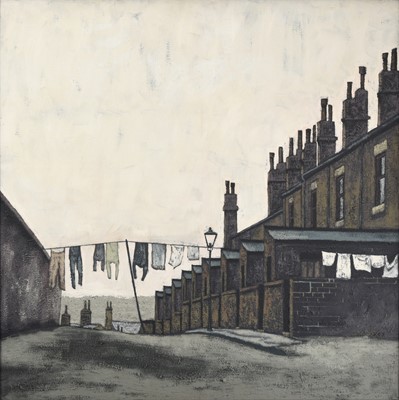 Lot 1112 - Stuart Walton (b.1933) "Landscape, Armley"...