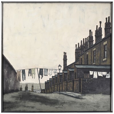 Lot 1112 - Stuart Walton (b.1933) "Landscape, Armley"...