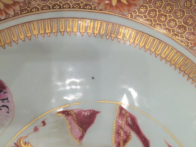 Lot 81 - ^ A Chinese Armorial Porcelain Dish, en suite...