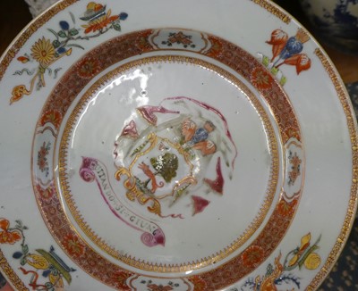 Lot 84 - ^ A Set of Three Chinese Armorial Porcelain...