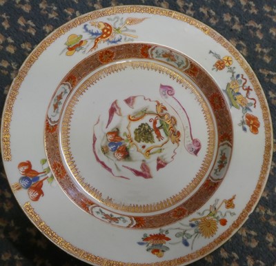 Lot 85 - ^ A Set of Five Chinese Armorial Porcelain...