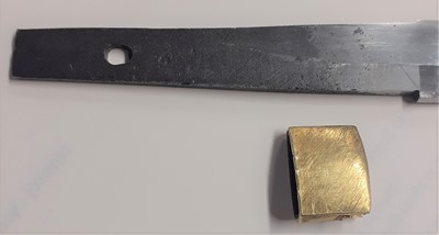 Lot 3133 - A Japanese Shinto Tanto, the 28.5cm steel...