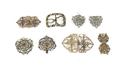 Lot 2162 - Decorative Belt Buckles, comprising two pairs...