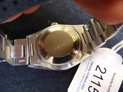 Lot 2115 - Rolex: A Fine Stainless Steel Automatic Centre Seconds Wristwatch