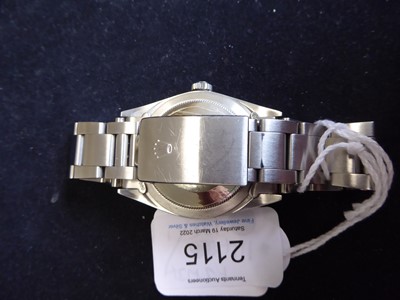 Lot 2115 - Rolex: A Fine Stainless Steel Automatic Centre Seconds Wristwatch