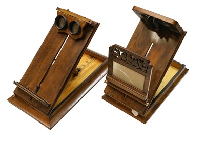 Lot 2248 - Small wooden Desktop Stereo Viewer