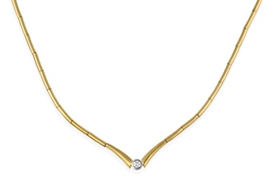 Lot 2380 - An 18 Carat Gold Diamond Solitaire Necklace