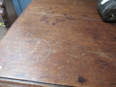 Lot 226 - A George III Oak Straight Front Chest of...