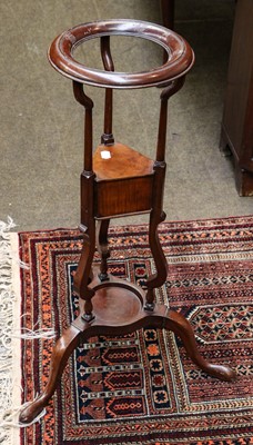 Lot 1337 - A 19th century mahogany jug and bowl stand,...