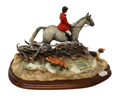 Lot 1043 - Border Fine Arts 'Boxing Day Meet' (Horse, Huntsman and Hounds)