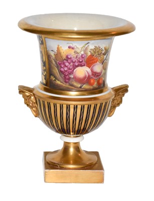 Lot 117 - A Miles Mason campana shaped vase, circa 1810,...